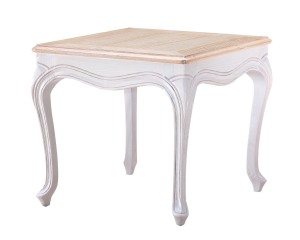 Golden Painting Side Table with Artificial Marble Top